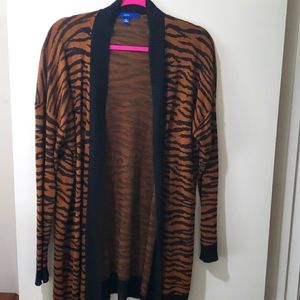 APT. 9 Brown animal print cartigan